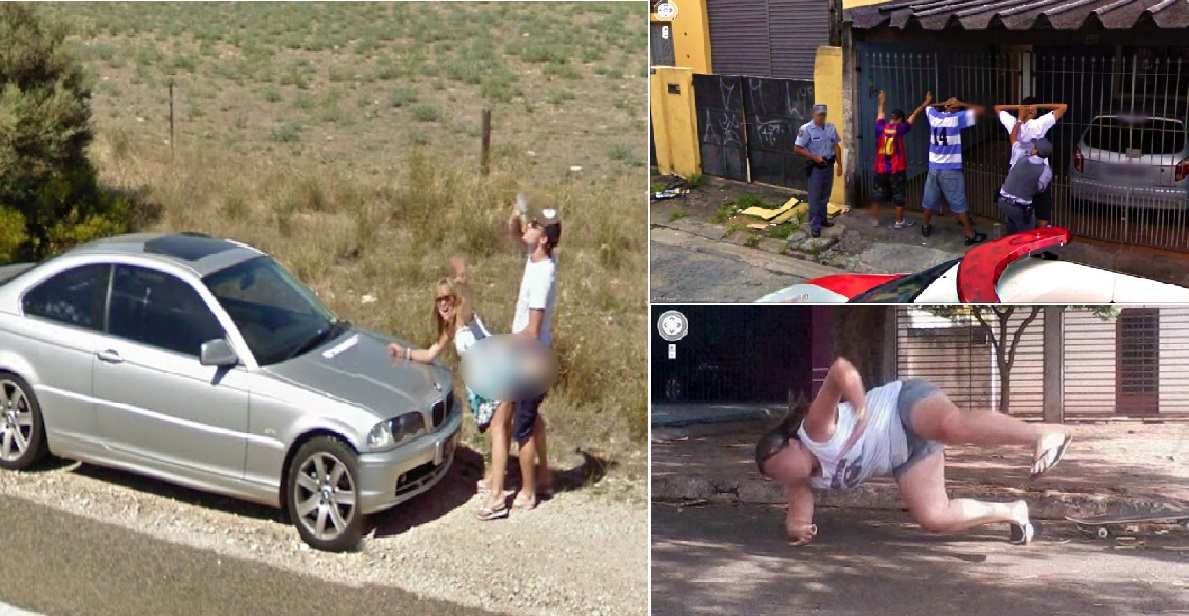 Google maps car snaps naked couple doing a bit of mountain mounting