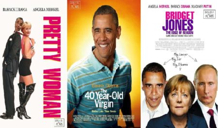 Obama Merkel Putin Famous Movies