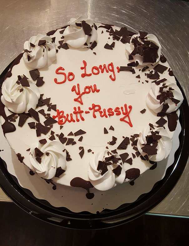 hilarious farewell cakes 25