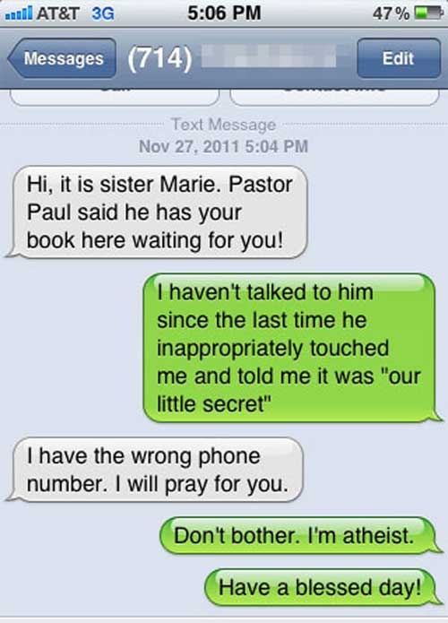 funniest replies to wrong number 18