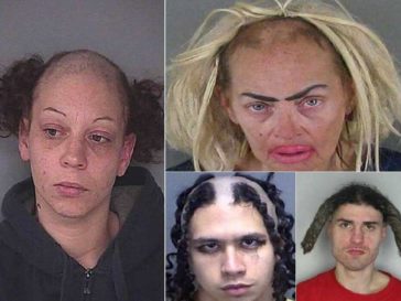 Horrendous Mugshot Hairdos